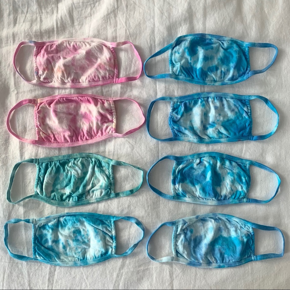 Hand Dyed Tie Dye Face Masks